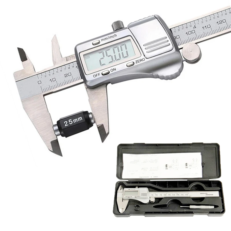 Digital Vernier Caliper electronic vernier caliper stainless steel metal 150mm Stainless Steel Micrometer Measuring | Инструменты