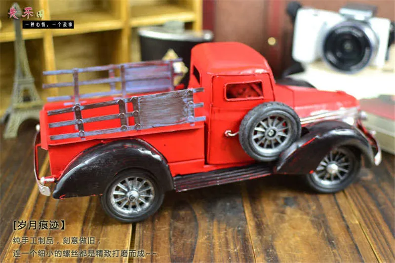 Винтажная модель грузовика реквизит металлический автомобиль подарки ремесло
