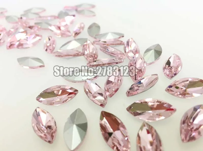 Стеклянные очки в форме конского глаза розового цвета без отверстий Свободные