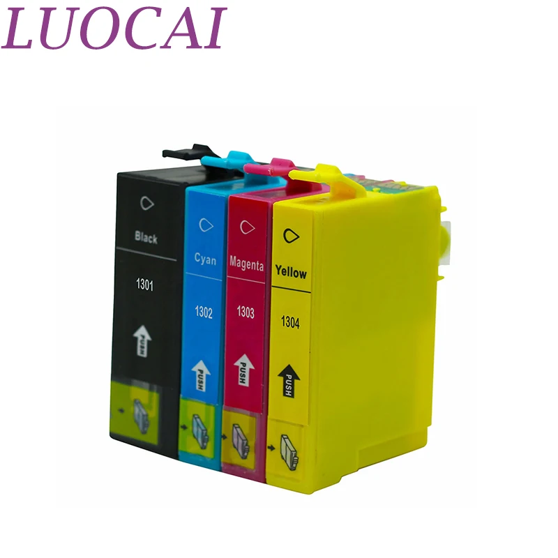 Совместимые чернильные картриджи LuoCai для Epson T1301 T1304 Stylus Office B42WD BX525WD BX535WD BX625FWD BX630FW