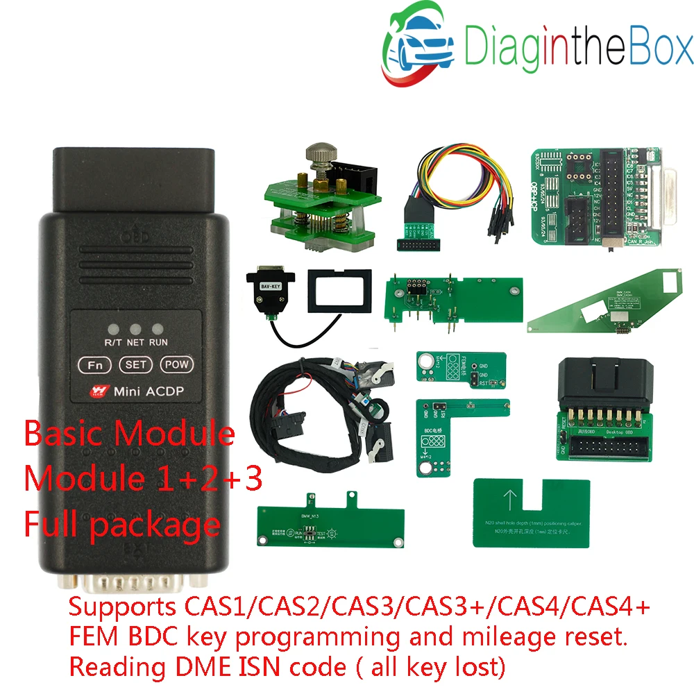 Yanhua Mini ACDP с модулем 1/2/3 для BMW CAS2 \ CA3 + CAS4 FEM BDC Key Program is code all key lost|Диагностические