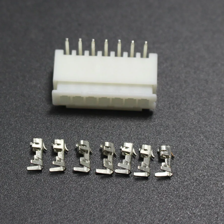 25 Комплектов XH2.54 7P комплектов разъемов 2 54 мм 7Pin XH 90 угловая вилка + разъем клемма
