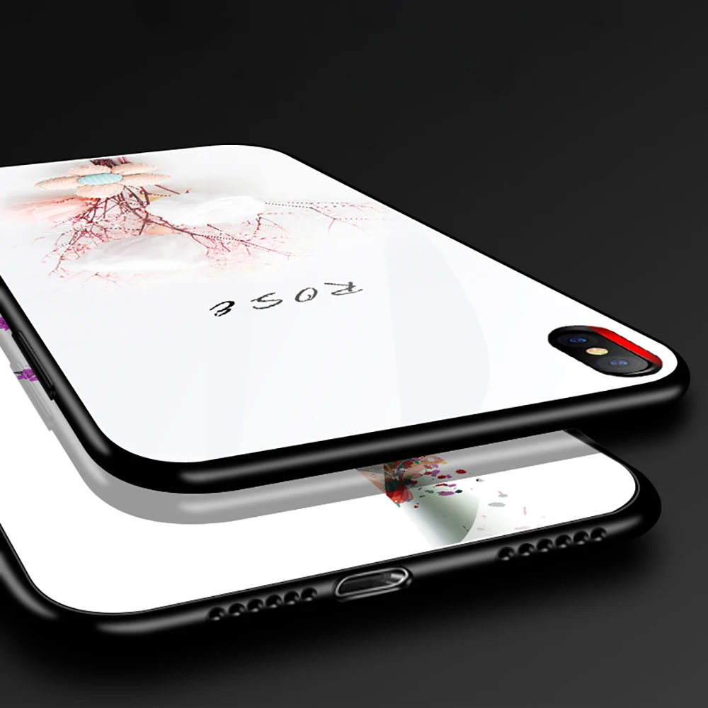 Чехол для телефона с ультрафиолетовым светом iPhone X XR XS Max чехол из закаленного
