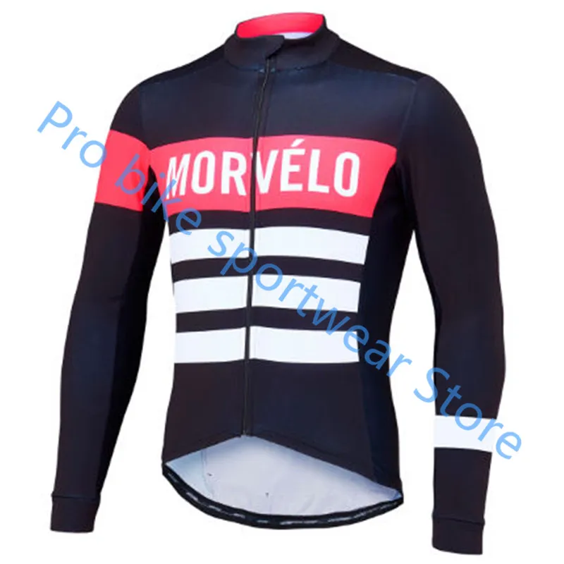 Morvelo весна и осень с длинным рукавом костюмы Pro team Велоспорт Джерси гонки Велосипедный спорт велосипедная Одежда Майо Ropa Ciclismo