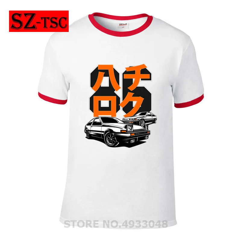 Японская машина вентиляторы 86 Ae86 спринтер Левин Gt Apex Jdm ACHIROKU Футболка мужская Trueno