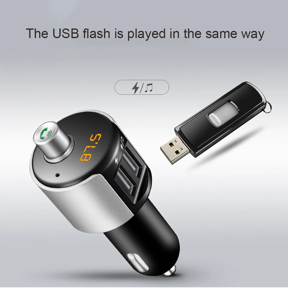 Беспроводные Bluetooth FM передатчики модулятор Автомобильный Радио адаптер MP3 плеер