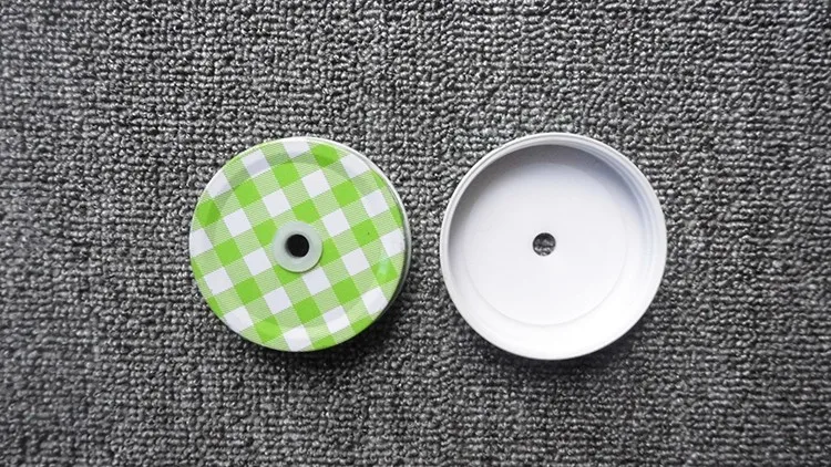 Стеклянные металлические крышки для питья крышка Мейсона отверстия детей на