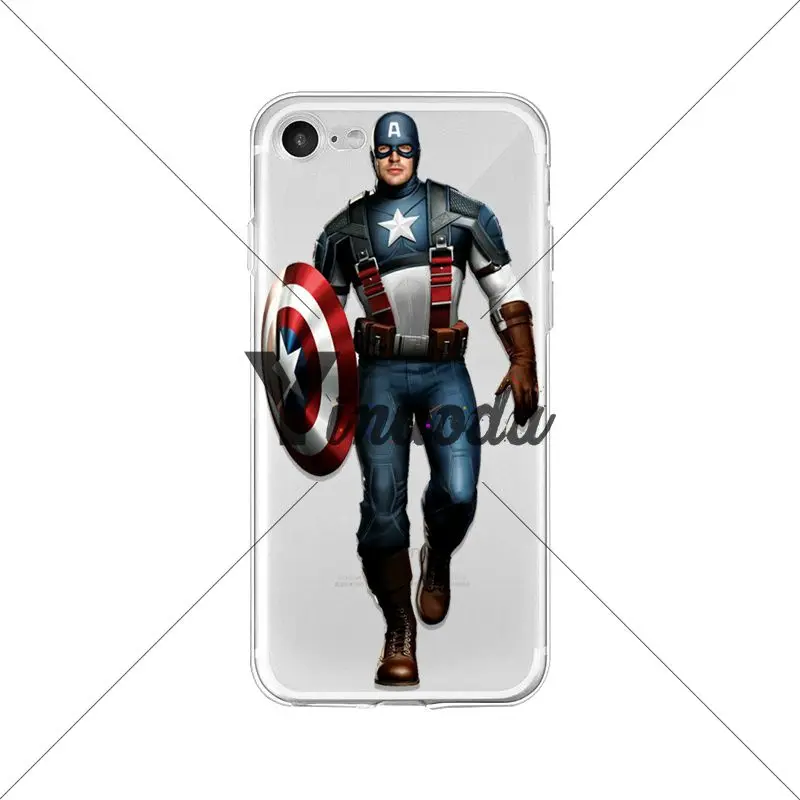 Yinuoda Marvel Капитан Америка пользовательские фото мягкий чехол для телефона iPhone X XS