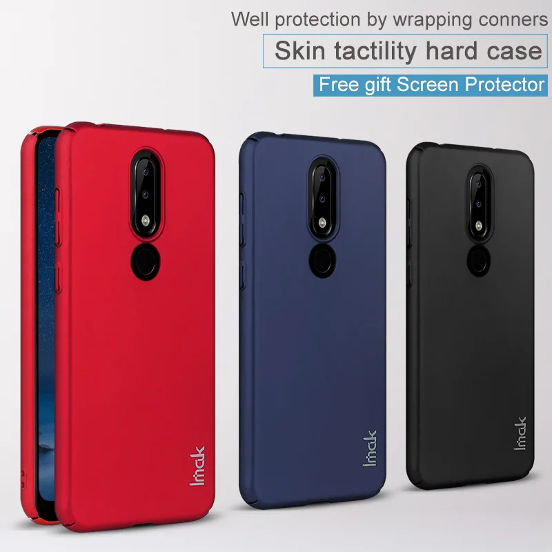 10 шт./лот оптовая продажа IMAK Jazz Тонкий чехол для Nokia X6 2018 Жесткий ПК Пластик задняя