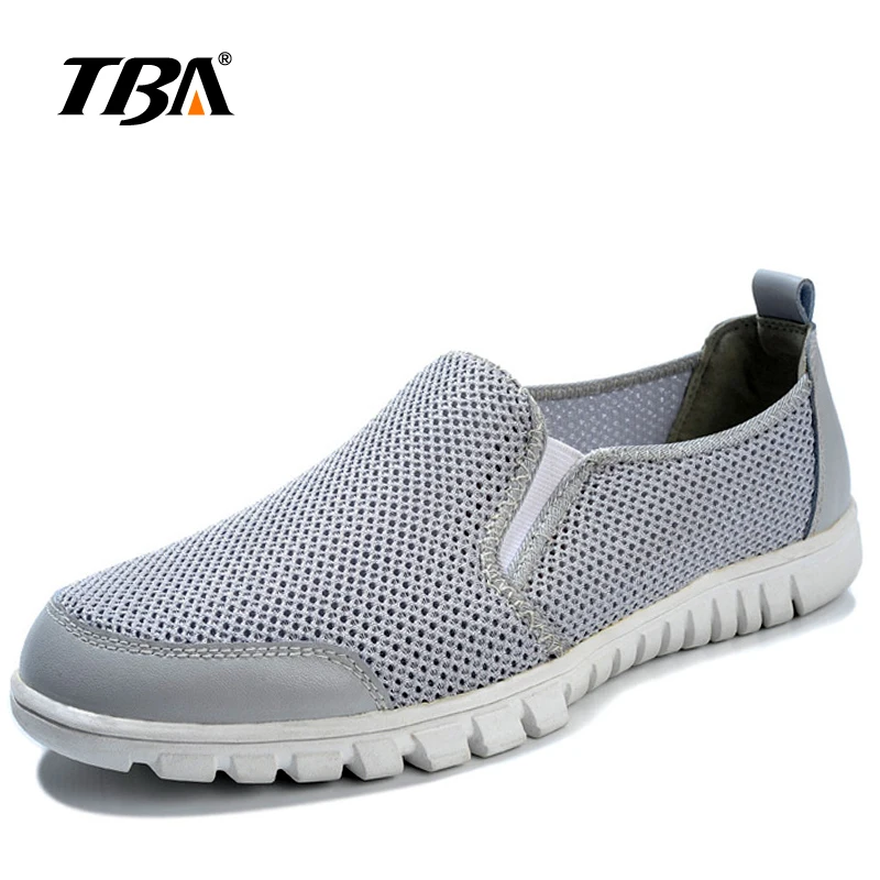 2017 TBA 8057 # летняя дышащая мужская обувь из сетчатого материала синяя удобная и