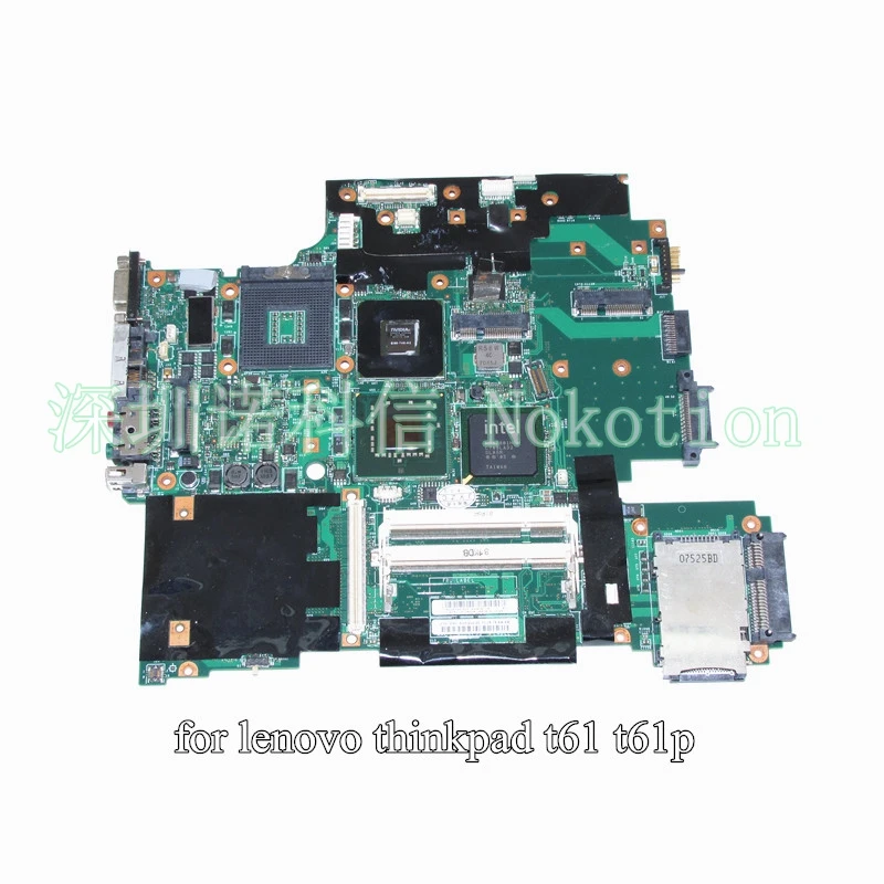 NOKOTION 42W7876 44C3928 для lenovo IBM thinkpad T61 T61P материнская плата ноутбука 965PM DDR2 15 4 дюймов 128M