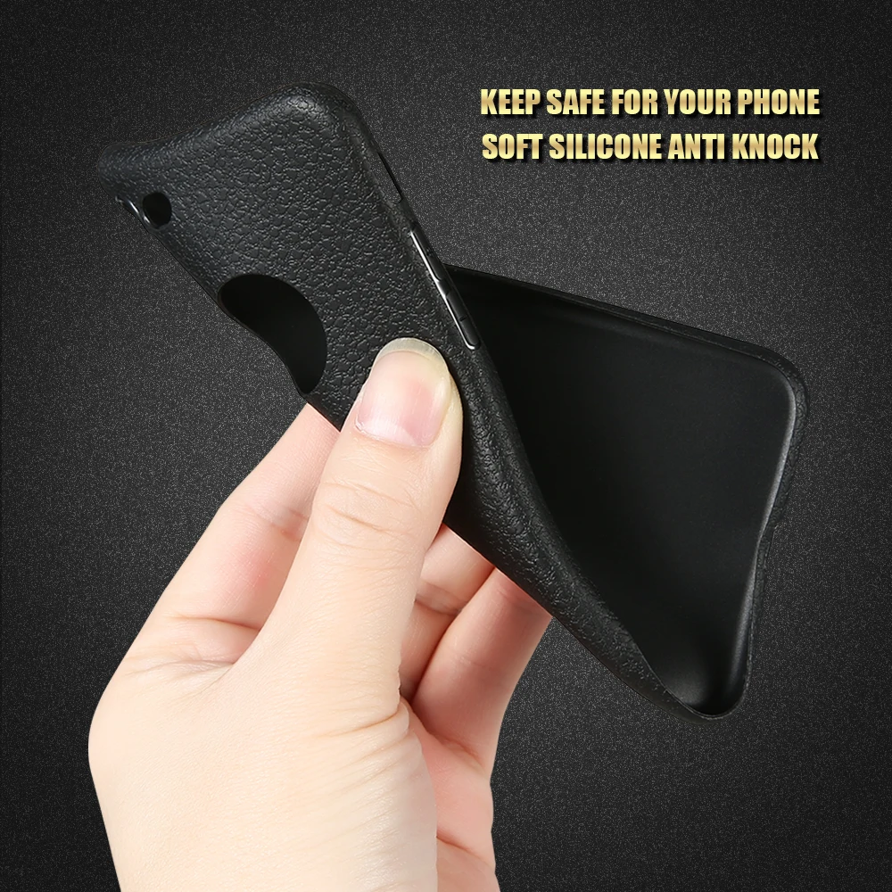 Ультратонкий ТПУ чехол KISSCASE с текстурой кожи для iPhone X XR XS Max винтажные Чехлы 6 6s 7 8
