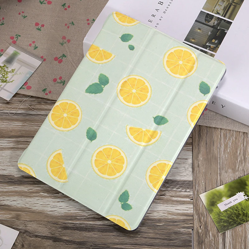 Для iPad 2019 чехол с рисунком лимона подставка для i Pad Mini 5 4 3 2 1 Чехлы Air Air3 10 2017 2018|cover