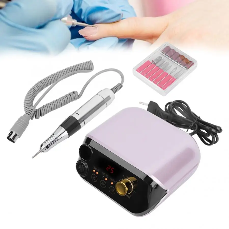 30 Вт электрическая дрель для ногтей маникюрный педикюрный аппарат 25000 об/мин