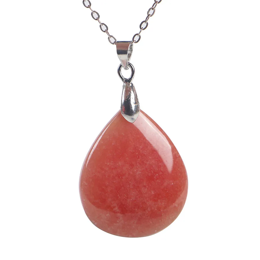 Подлинная натуральная Родохрозит драгоценный камень кристалл капли воды бисера