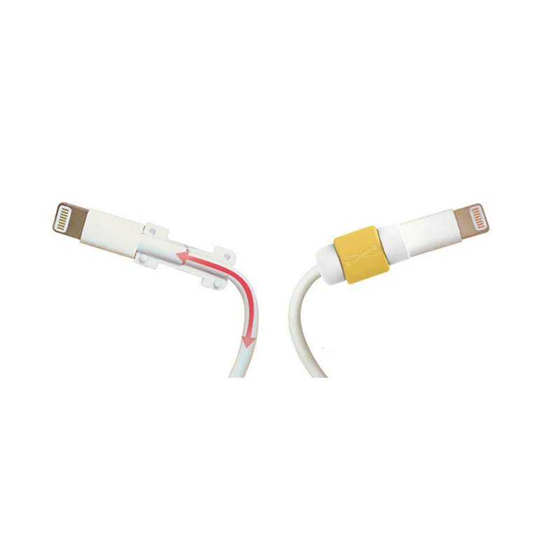 10 шт./лот защита кабеля для оригинального iPhone кабель Зарядное устройство USB