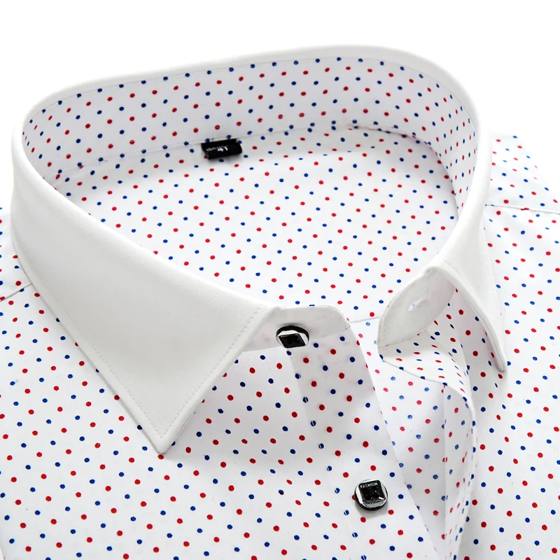 2019 новые дизайнерские рубашки в горошек с длинными рукавами модные повседневные