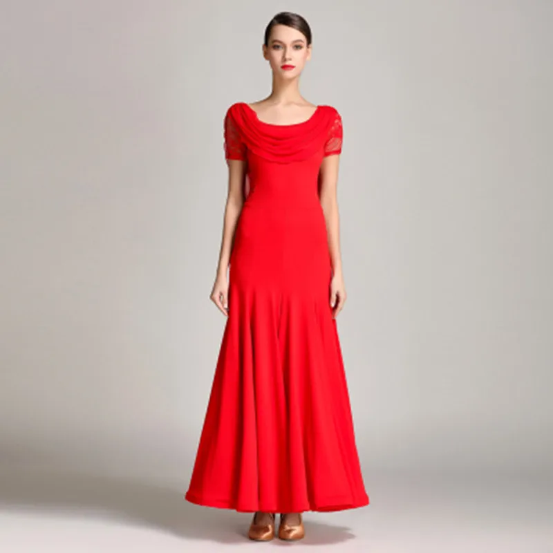 Сексуальное бальное платье для танцев с коротким рукавом и открытой спиной