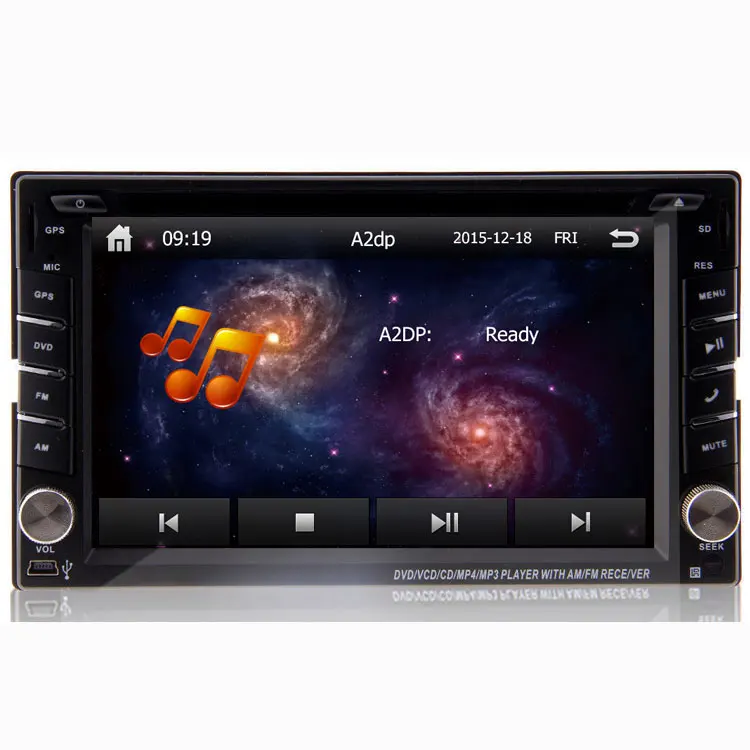 Kopen 6.2 Inch In Dash 2DIN Universele Auto GPS Navigatie Met Dvd-speler Multimedia Radio Audio Ipod Bluetooth Video Stereo Hoofd Eenheid