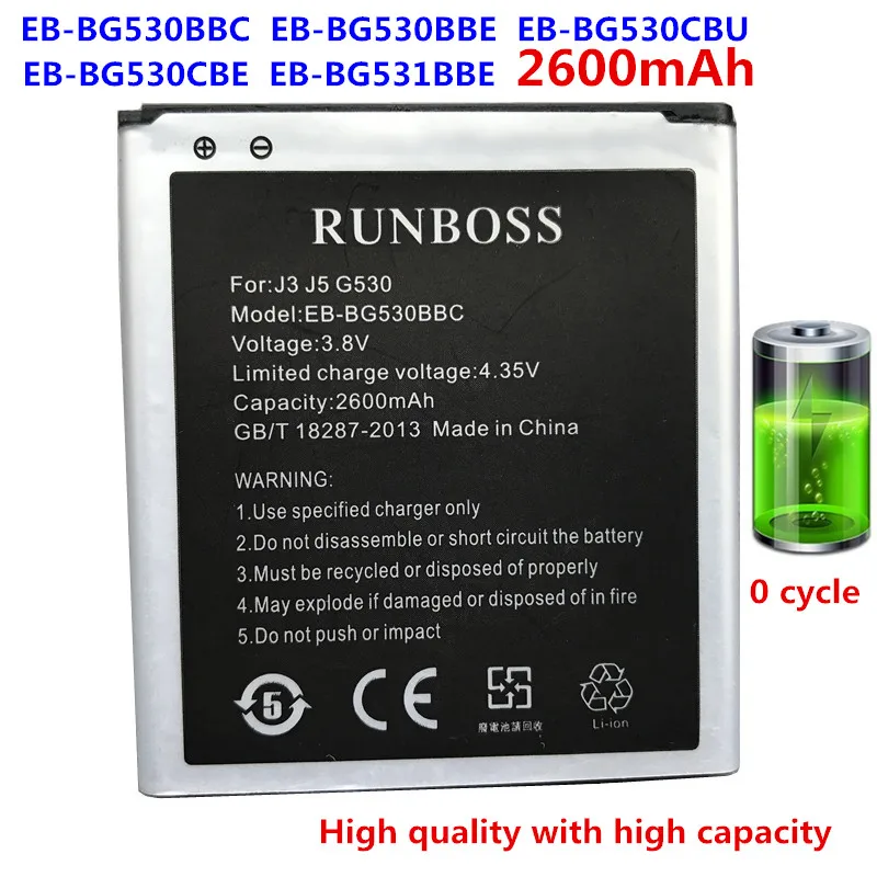 2600 мАч EB BG530BBC для Samsung Galaxy Grand Prime J3 2016 J320F SM J320FN J3109 J5008 J5009 J500F J5 2015 G530FZ G530Y