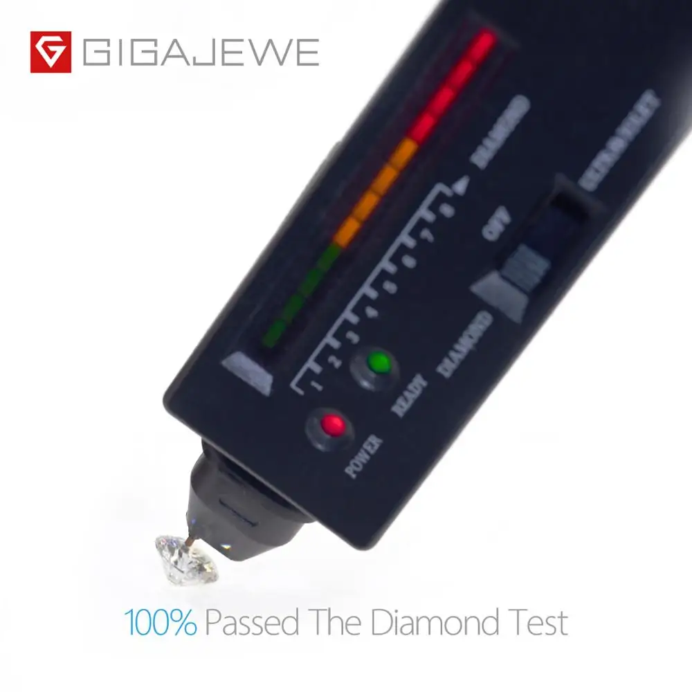 GIGAJEWE D color 1-3ct VVS1 Круглый Муассанит россыпью Алмазный тест прошел высшее качество с сертификатом лабораторный драгоценный камень для изготовления ювелирных изделий