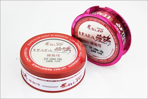 Красный Ilure 150 м 0,4#-5,0# фторуглеродная леска Антифрикционная леска из углеродного волокна Тонущая Подлеска для карпа 18%-23% пластичная Снасть - Цвет: Красный