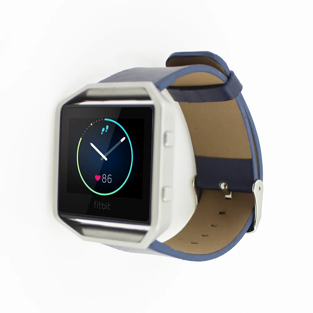 23 мм роскошный кожаный ремешок для часов для fitbit blaze, ремешок на запястье, умные спортивные часы для женщин и мужчин, ремешок для наручных часов из натуральной кожи для fitbit blaze