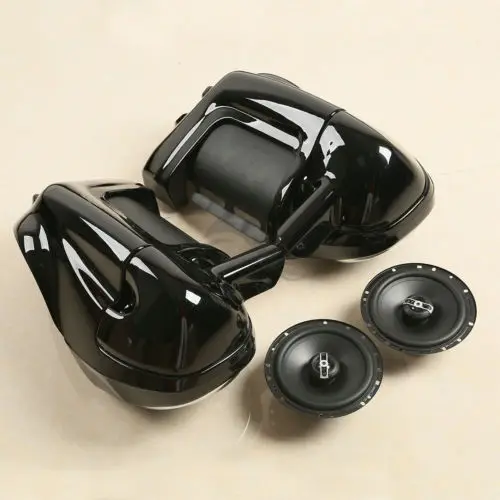 Нижний вентилируемый обтекатель ноги+ 6 1/" Динамики+ коробка стручки для Harley Touring Road King Street Electra Glide FLT FLHT FLHR FLHRC 83-13