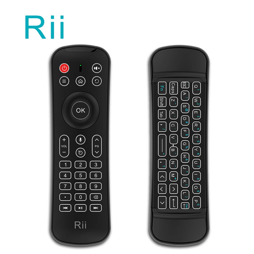 Rii MX6 микрофон 6 оси с гироскопом и сенсорной мышью 2 4G Беспроводная клавиатура