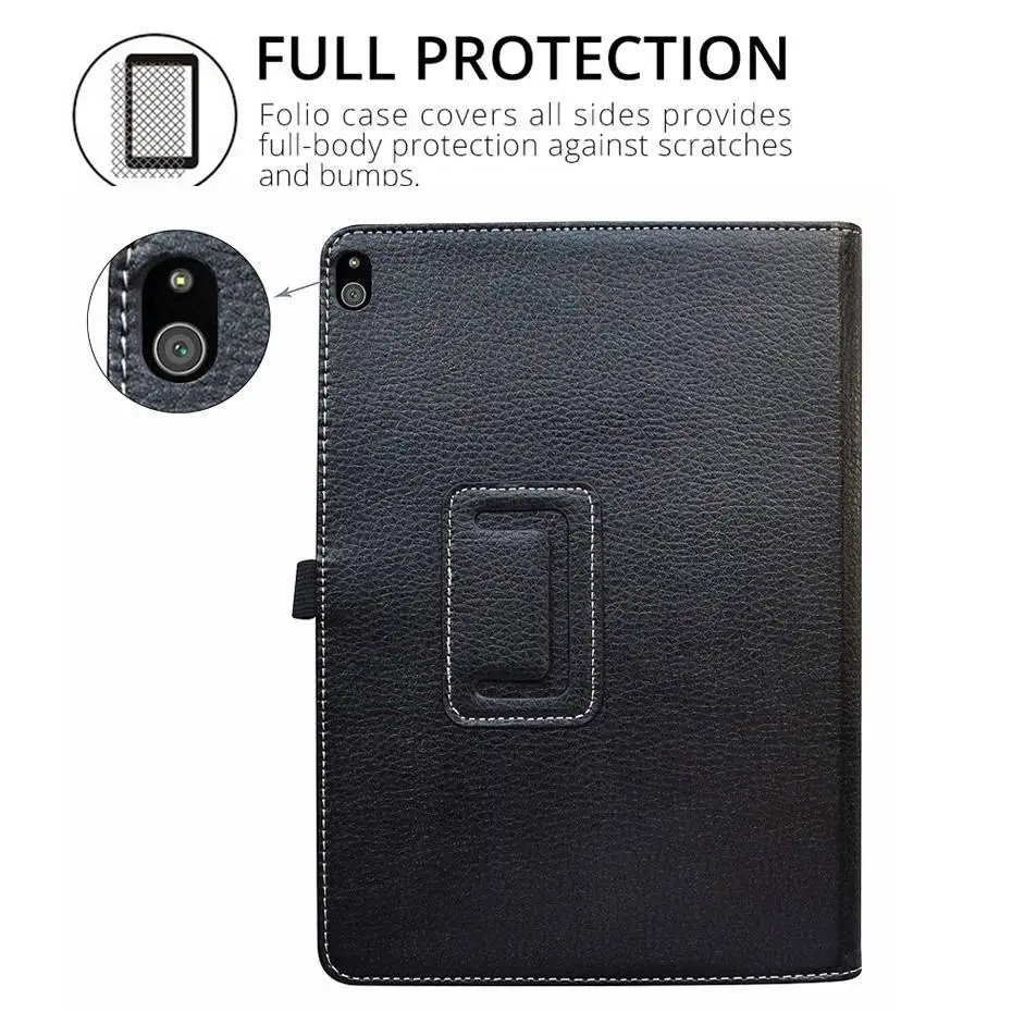 Складной чехол книжка кожаный для планшета Lenovo Tab E10 TB X104F новый релиз планшетный