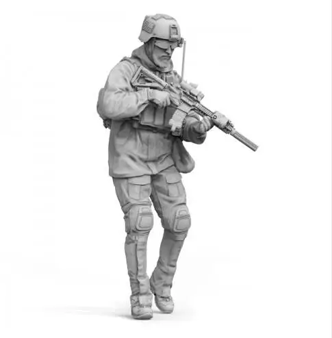 

Новый разобранный 1/16 США современный солдат Афганистан 2013 год офицер набор солдат из смолы игрушки DIY Неокрашенная модель из смолы