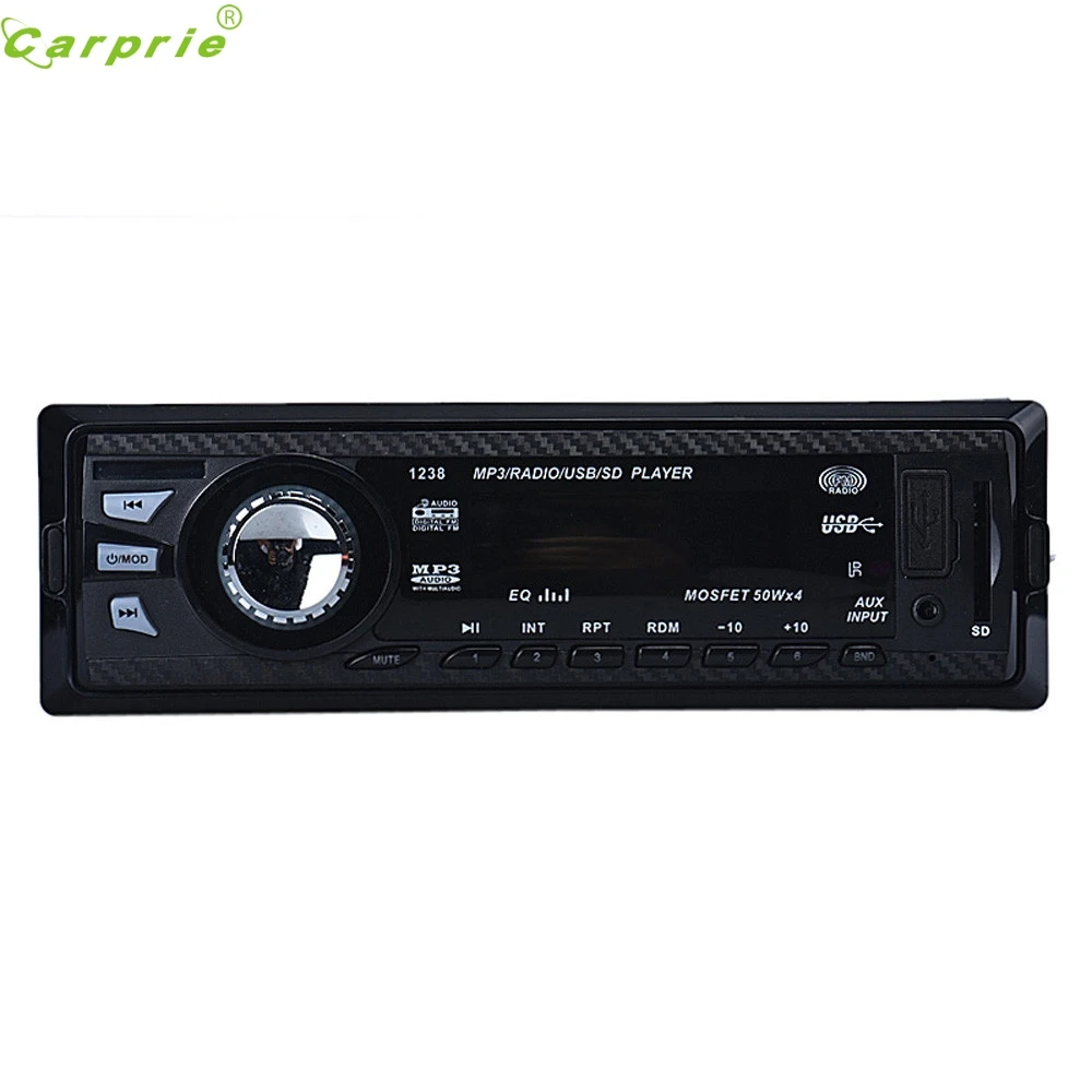 Франшиза автомобильный аудио стерео в тире FM с Mp3 плеером USB SD вход AUX приемник 1238