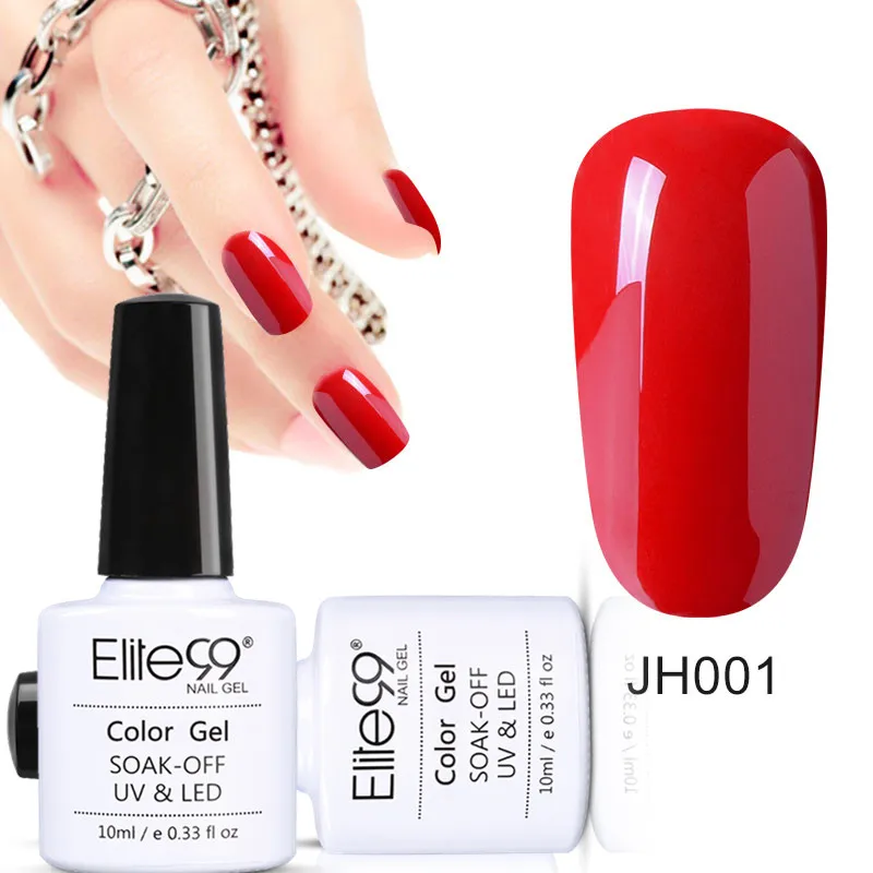 Elite99 винно-красный Гель-лак Lucky color Nail Art Полупостоянный Гель-лак праймер для ногтей Маникюр УФ-лампа для геля лак для ногтей