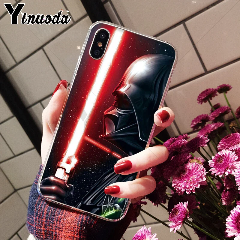 Yinuoda Дарт Вейдер Звездные войны ТПУ чехол для телефона iPhone 8 7 6 6S Plus 5 5S SE XR X XS MAX Coque