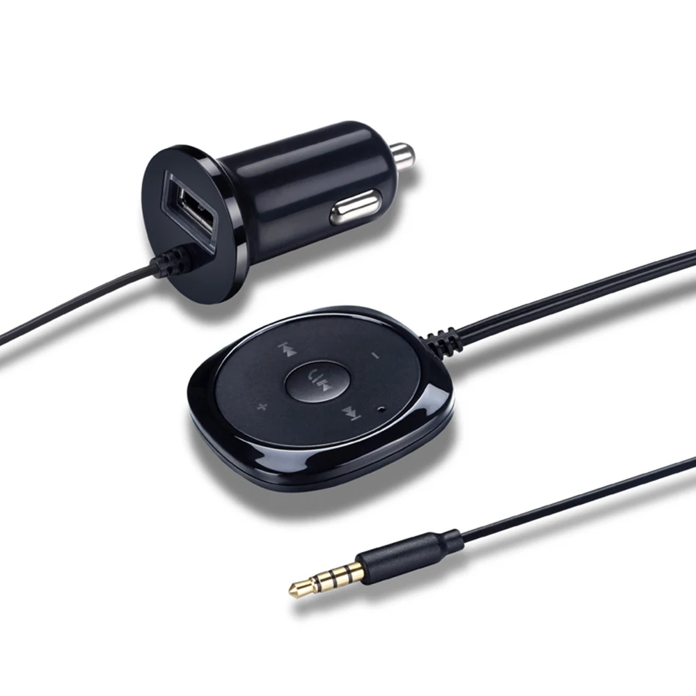 Bluetooth AUX адаптер автомобильный комплект громкой связи MP3 плеер динамик Авто аудио