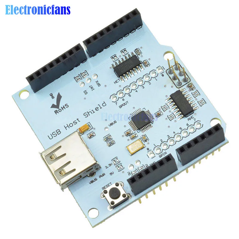 Щит хоста USB 2 0 для Arduino MEGA ADK совместимый с Google Android | Электронные компоненты и