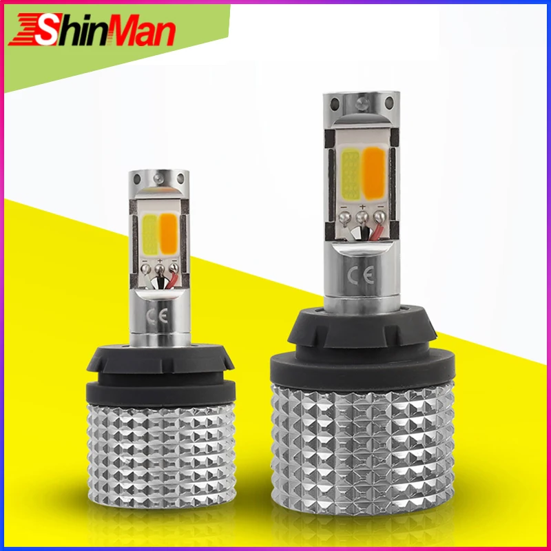 ShinMan Error Free White + Ambe WY21W T20 LED 7440 Turn Signals Light daylight Car DRL ightFor Honda crv CR-V 2007-2009 | Автомобили и