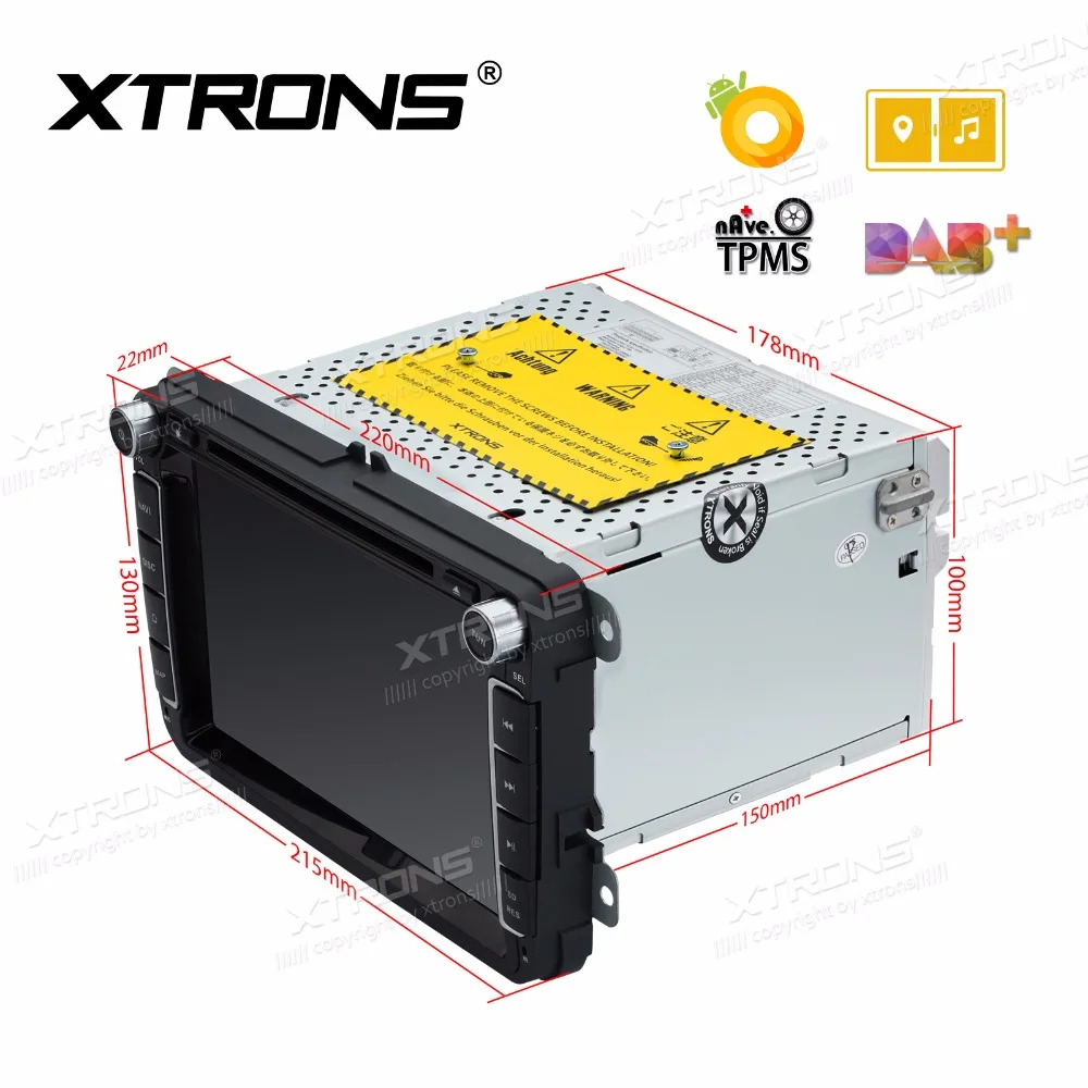 XTRONS 8 &quotAndroid Восьмиядерный автомобильный dvd плеер радио для VW Volkswagen Golf Passat Touran Tiguan
