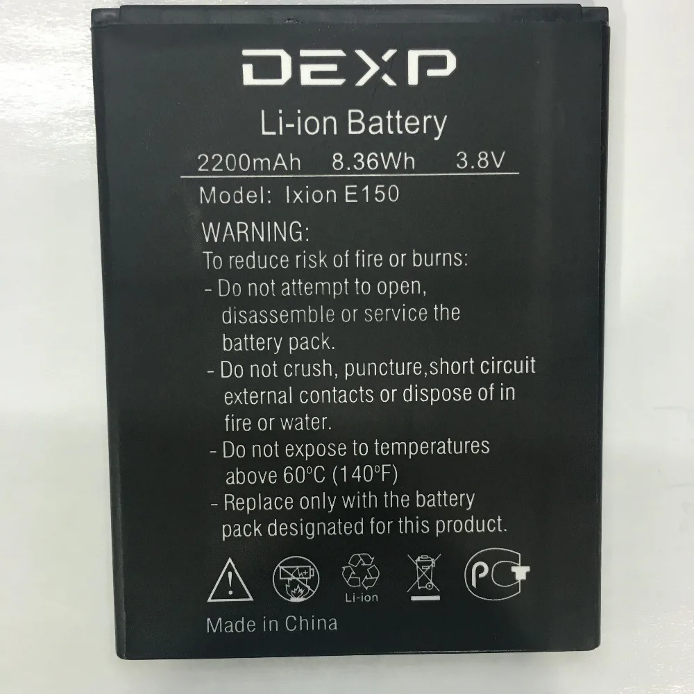 Аккумулятор Ixion E150 2200 мАч для мобильного телефона DEXP E150|Аккумуляторы мобильных