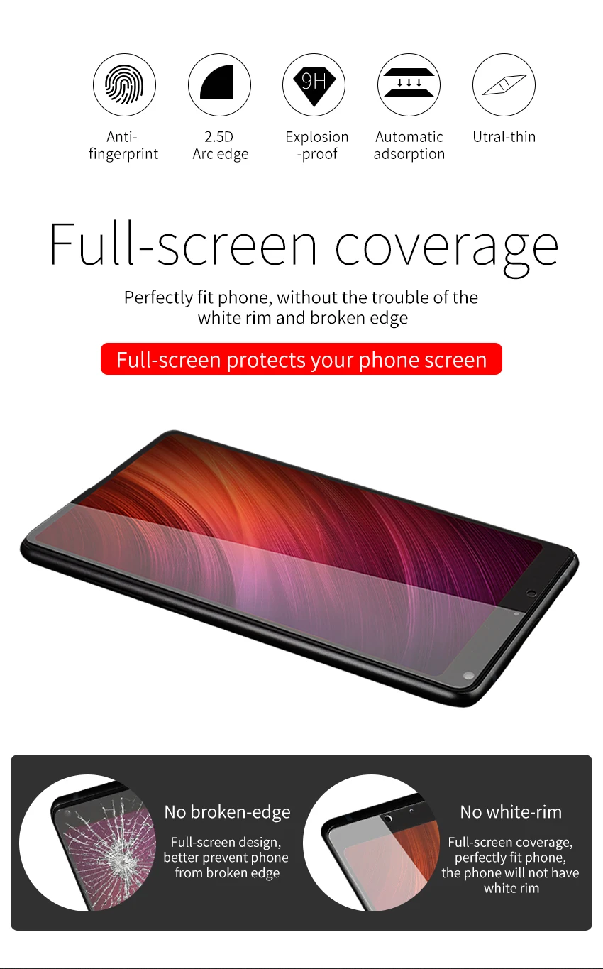 TCICPC для Xiaomi mi Mix 2 2S Закаленное Стекло 9H HD прозрачное полное покрытие Защитное стекло для mi x 3 2S mi x3 Защитная пленка для экрана