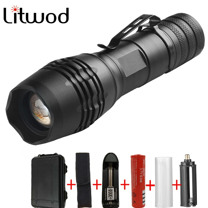 Litwod Z20 CREE светодиодный фонарик вспышка с 5 режимами XML T6 и возможностью