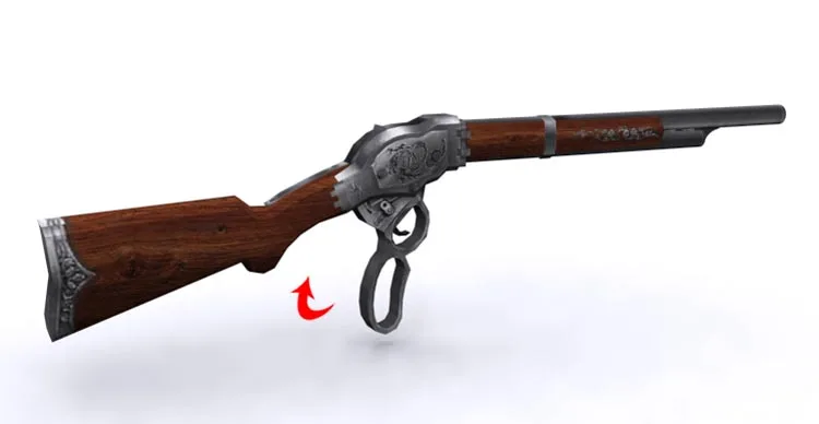 Винчестер M1887 бумажная модель оружия огнестрельное оружие 3D ручные рисунки военные бумажные орфографические игрушки