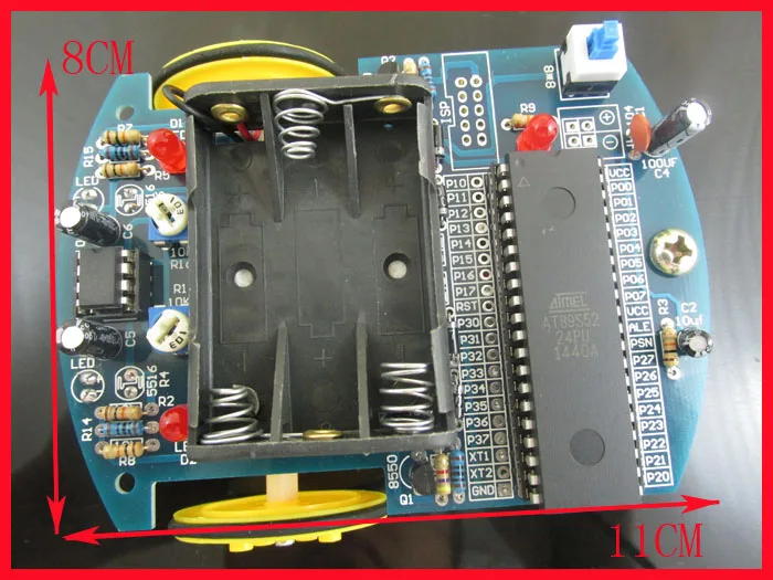 AT89S52 MCU Линия следующий робот линия подписчик DIY Электронный набор для