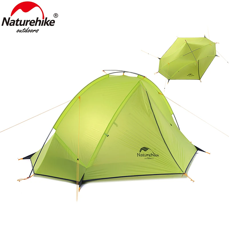 Naturehike 1/2 человек портативный тент Pro 20D силиконовая ткань водонепроницаемый