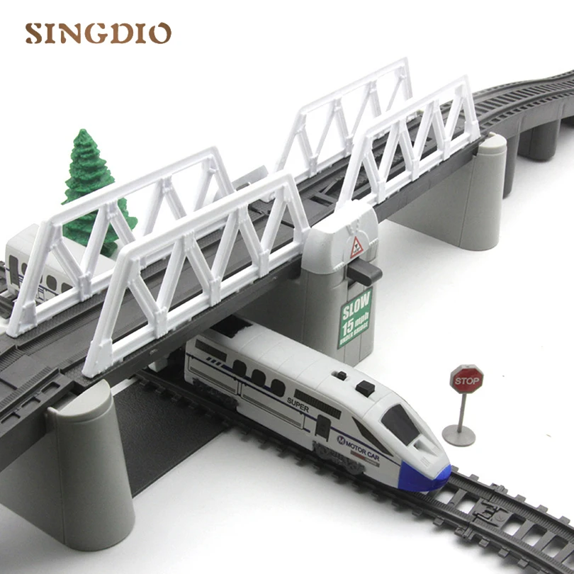 Электрический игрушечный поезд трек скоростной детский модель игрушечного