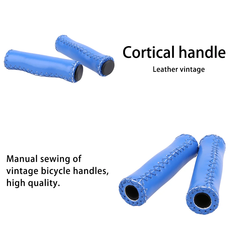 Leather HandleBar Grips Mountain Bike Scooter Folding Accessories Bmx Lock on Borracha Antiderrapante | Спорт и развлечения