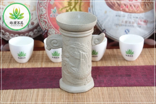 

Chinese tea set filter Dragon and phoenix bringing prosperity tea strainer