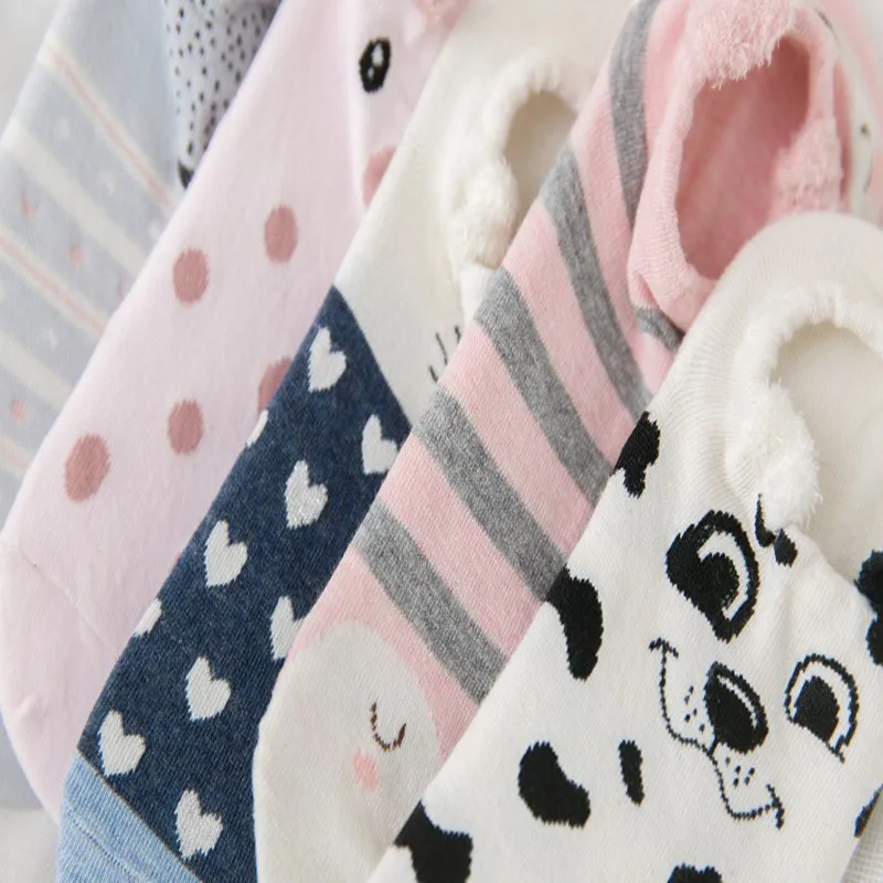 1 Pair Women Japan and South Korea Spring Summer Women's Socks Creative Cotton Leisure Cartoon Pattern Female | Женская одежда