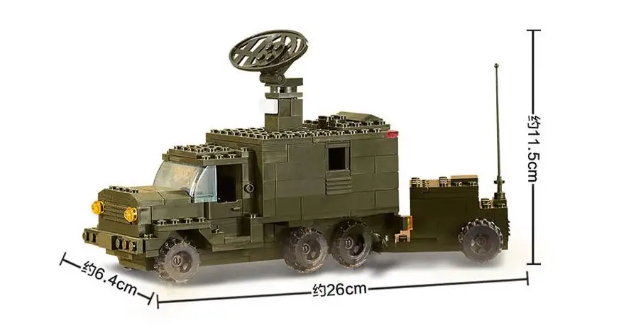 

Military Battle Army Troops Tank Fighter Jeep Model Building Blocks Toys for Children Bricks Gift