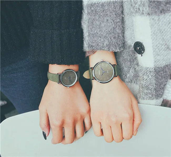 Часы наручные Ulzzang женские/мужские кварцевые Роскошные водонепроницаемые